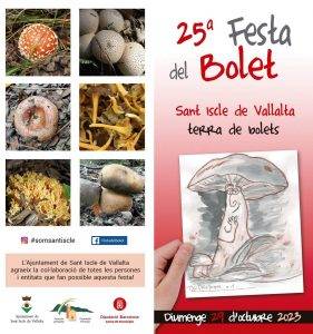 Festa Del Bolet A Sant Iscle De Vallalta Cartell 2023 (1)