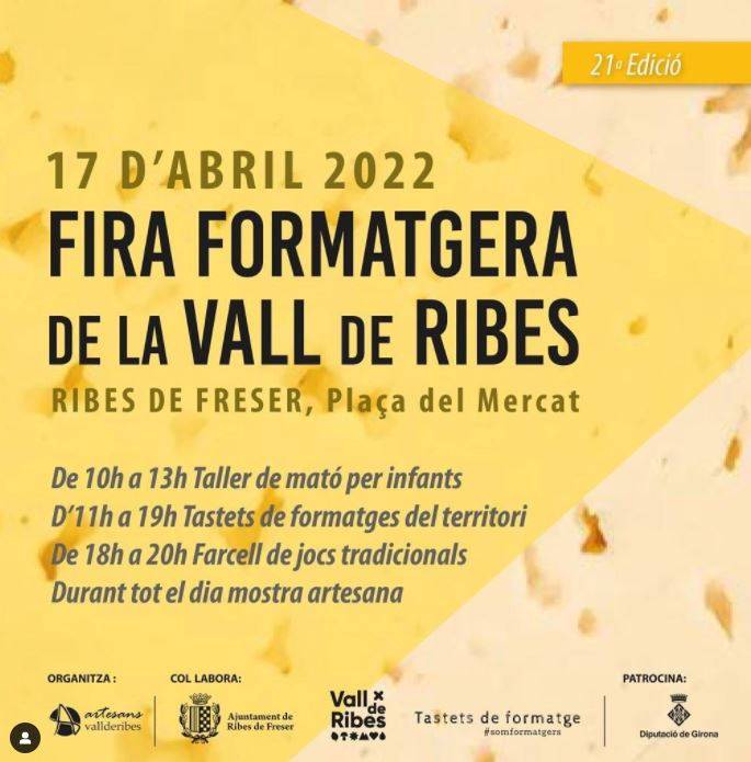 Fira Formatgera De La Vall De Ribes Cartell 2022