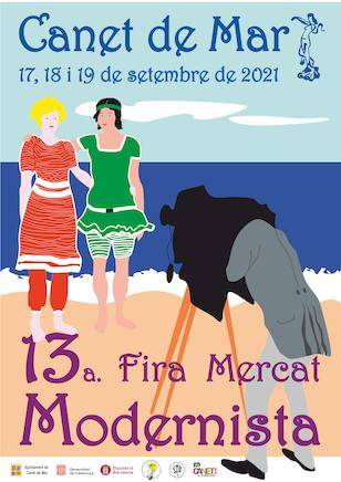 Fira Mercat Modernista a Canet de Mar cartell 2021