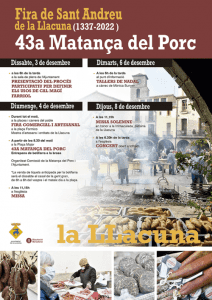 Fira Sant Andreu A La Llacuna Cartell 2022 (1)