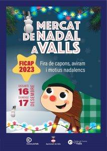 Mercat De Nadal, Fira De Capons I Aviram A Valls Cartell 2023 Min