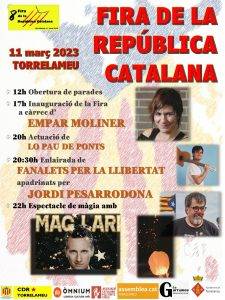 Fira De La RepÚblica Catalana A Torrelameu Cartell 2023