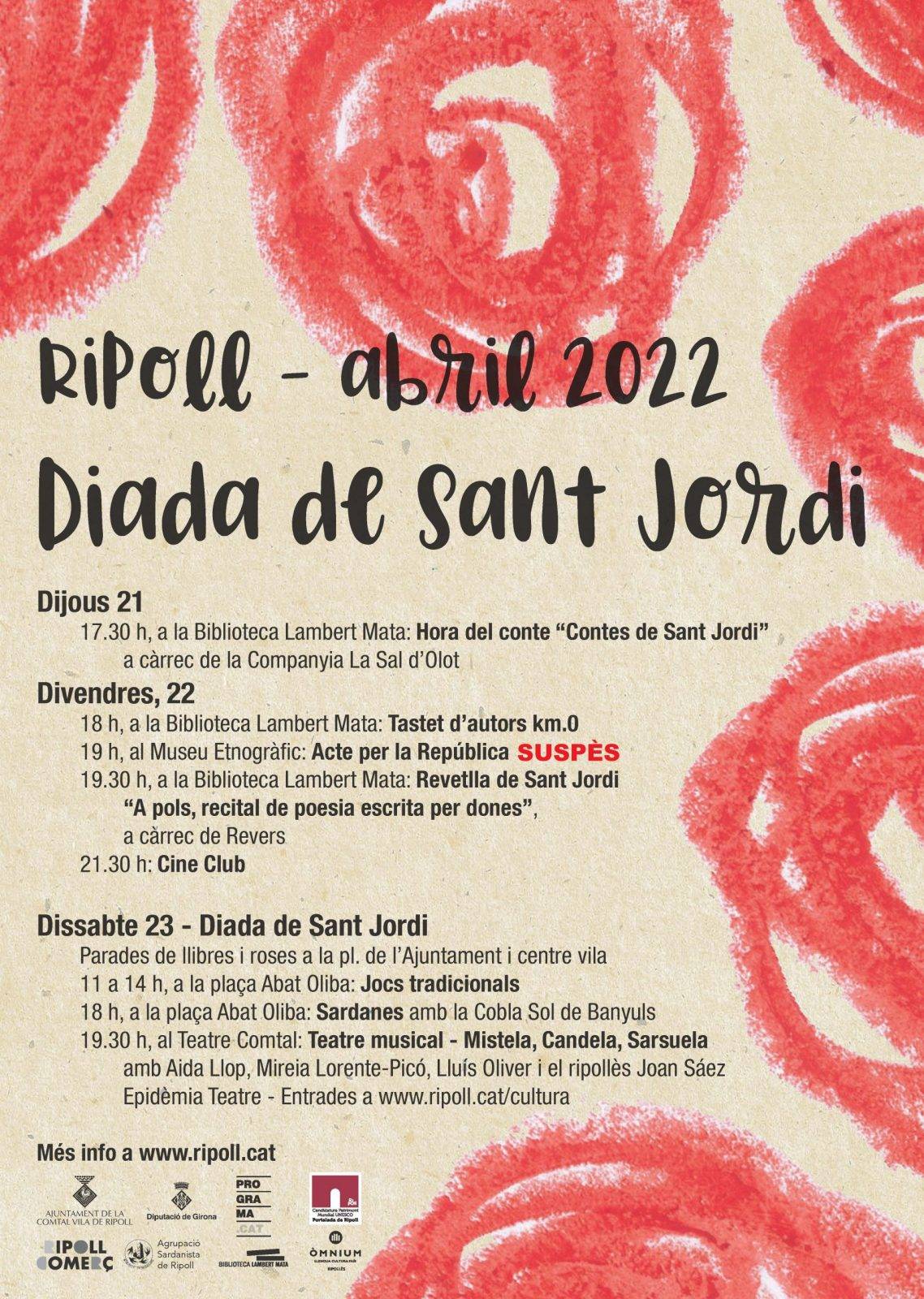 Fira de Sant Jordi a Ripoll cartell 2022