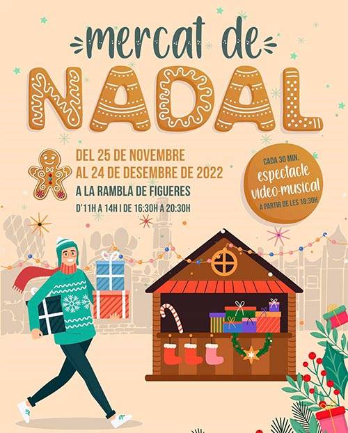 Mercat de Nadal a Figueres