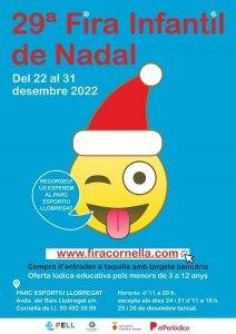Fira Infantil de Nadal a Cornellà de Llobregat CARTELL 2022