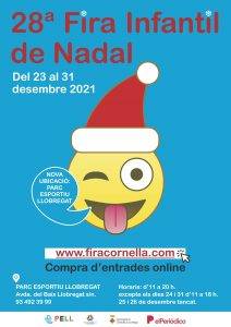 Fira Infantil de Nadal a Cornellà de Llobregat cartell 2021