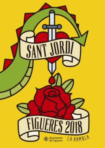 Diada a Sant Jordi a Figueres