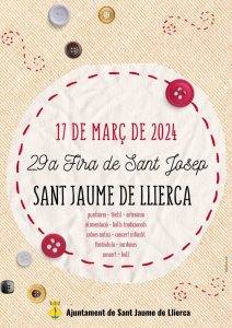 Fira Tèxtil De Sant Josep A Sant Jaume De Llierca Cartell 2024