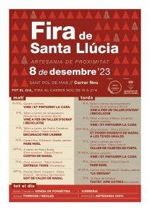 Fira De Santa Llúcia A Sant Pol De Mar Cartell 2023 Min