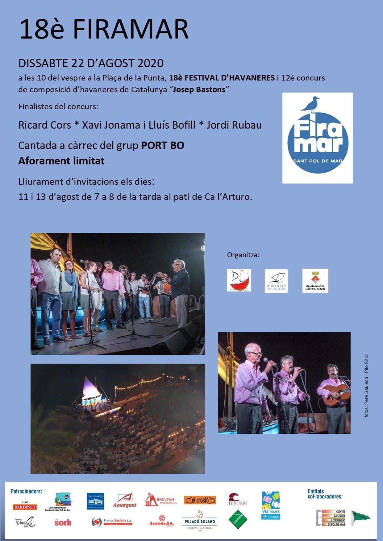 FiraMar a Sant Pol de Mar 2020 cartell