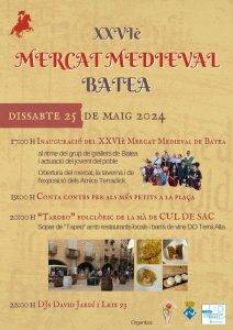 Mercat Medieval A Batea Cartell 2024