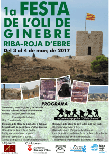 Festa De L'oli De Ginebre A Riba Roja D'ebre Cartell 2017 (1)