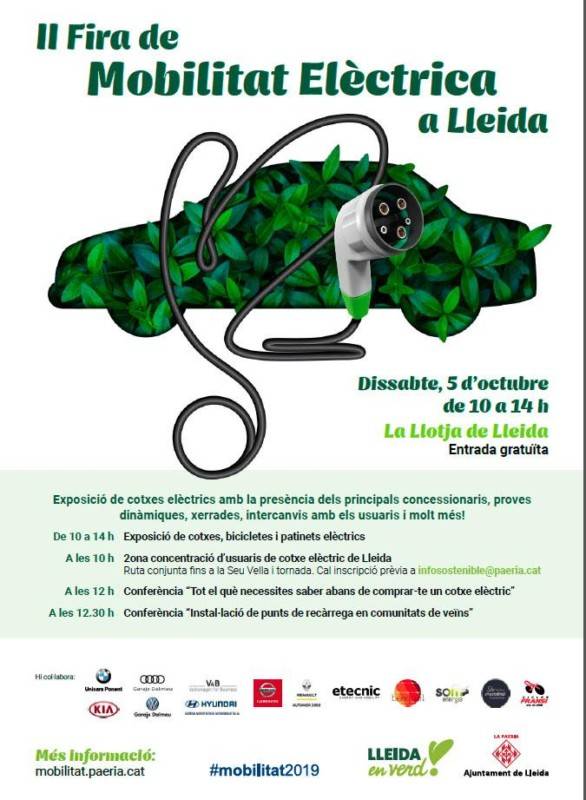 Fira de la mobilitat elèctrica a Lleida