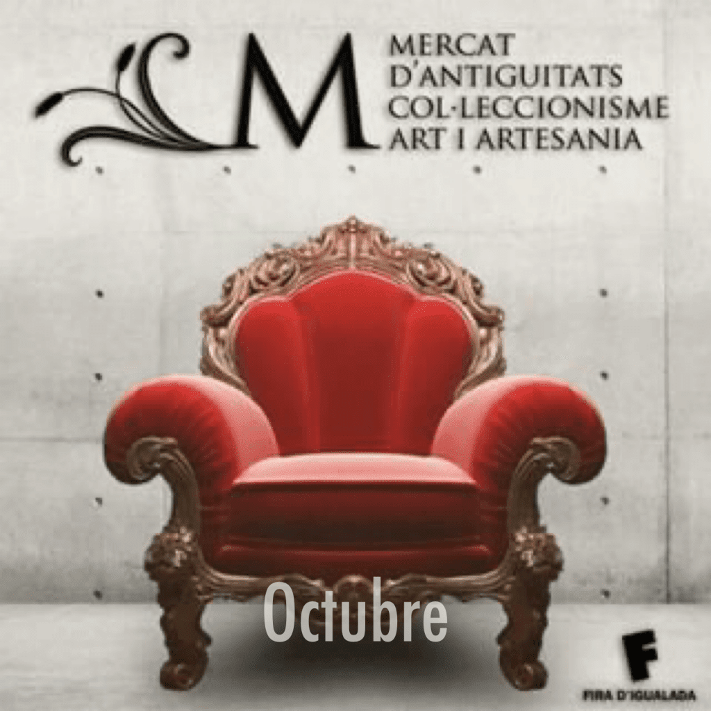 Mercat mensual d’antiguitats, col·leccionisme, art i artesania a Igualada