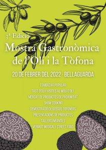 Mostra Gastronòmica De L’oli I La Tòfona A Bellaguarda Cartell 2022