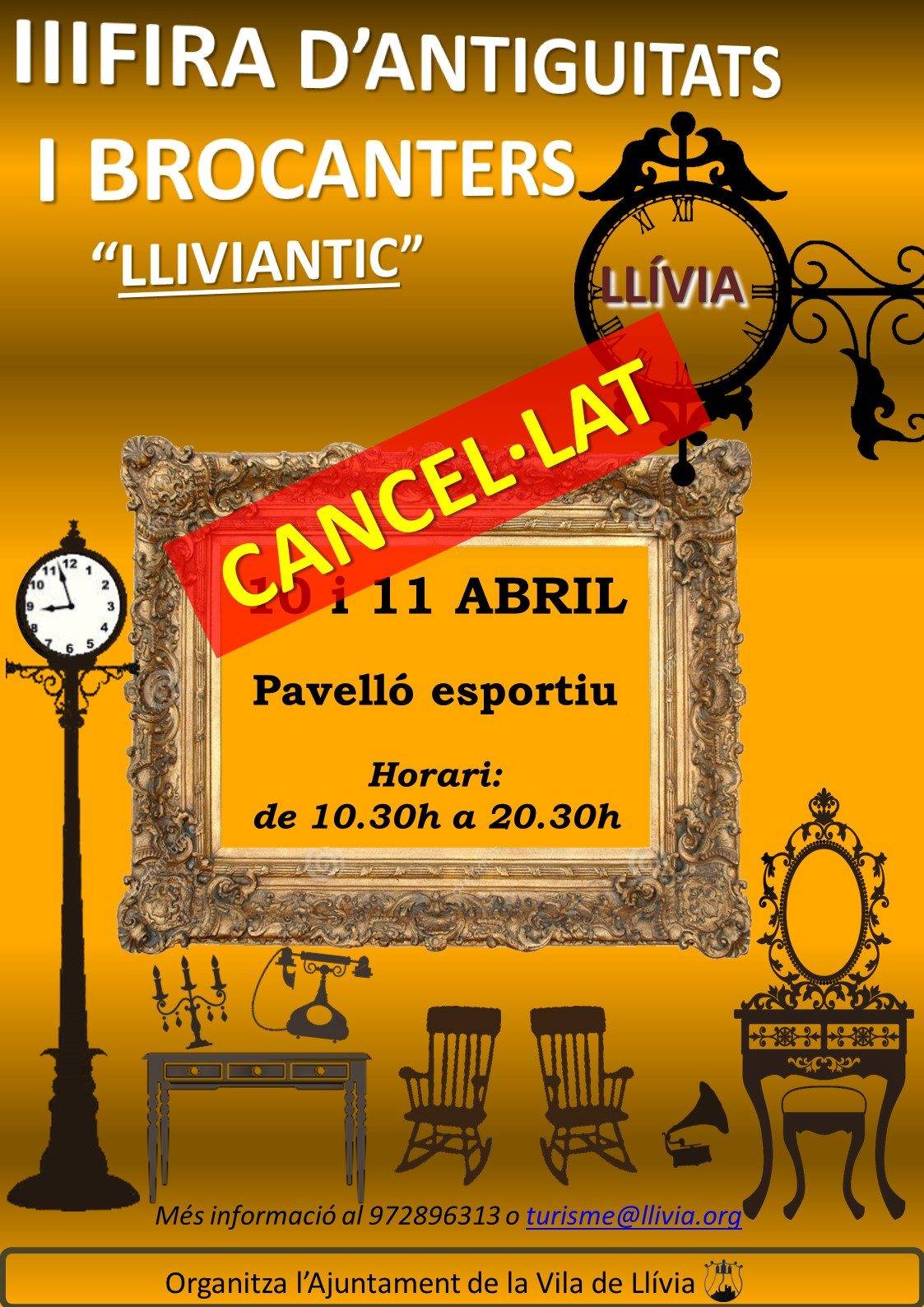 Lliviantic, Fira d'antiguitats i brocanters 2020 cancelada