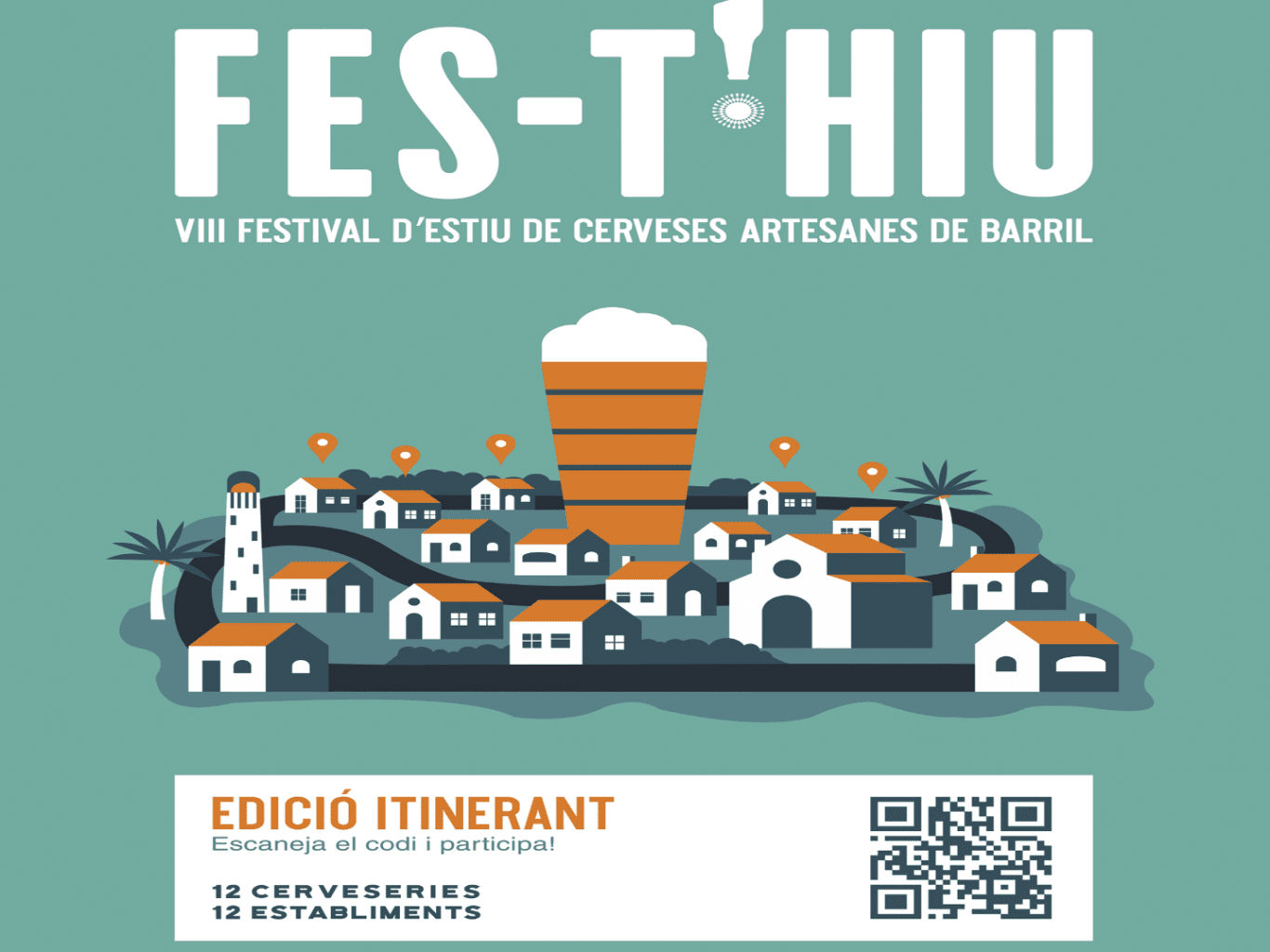 FES-T'HIU - Festival de la cervesa artesana a Vilanova i la Geltrú 2020 cartell