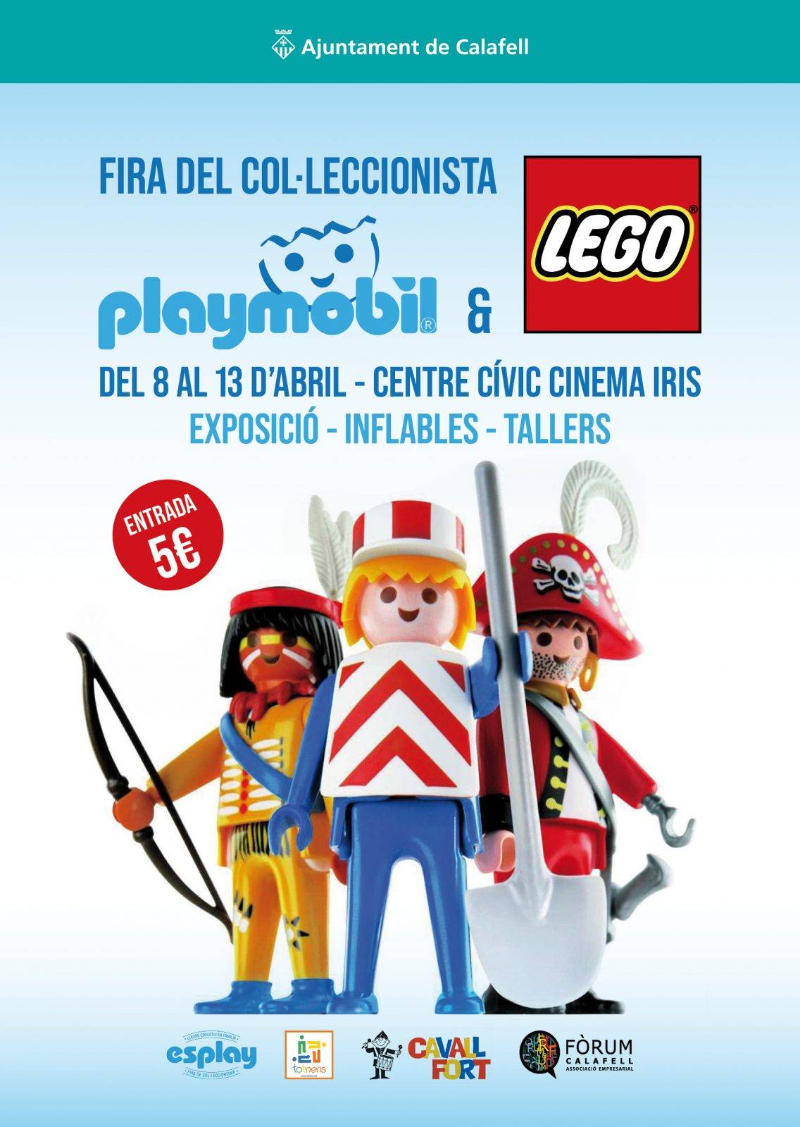 CALAFELL Cartell Playmobil Lego