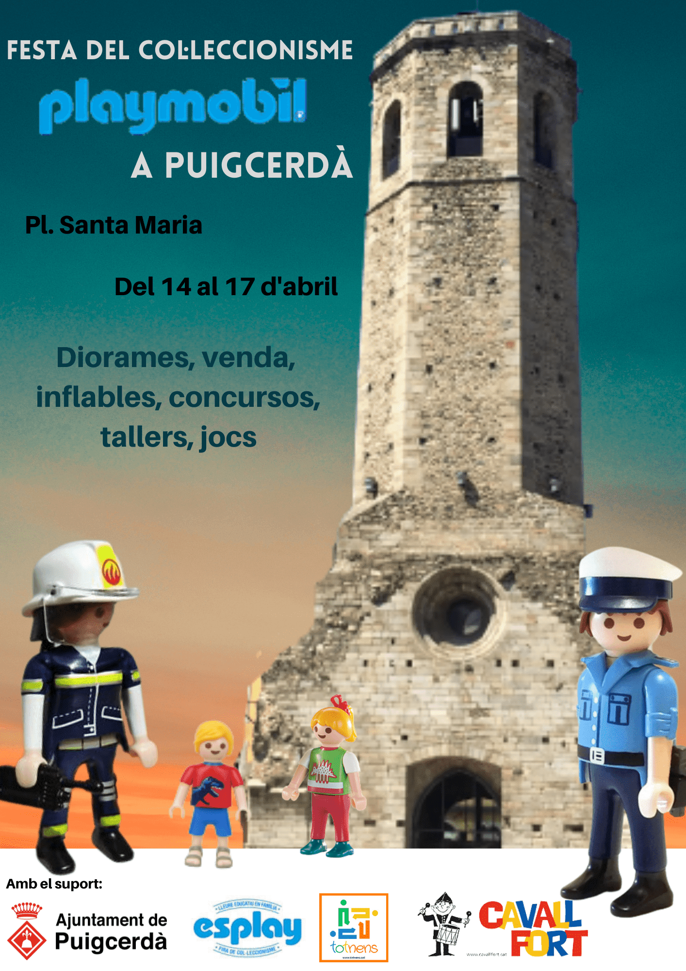 Festa del col·l3ccionisme Playmobil a Puigcerdà cartell 2022