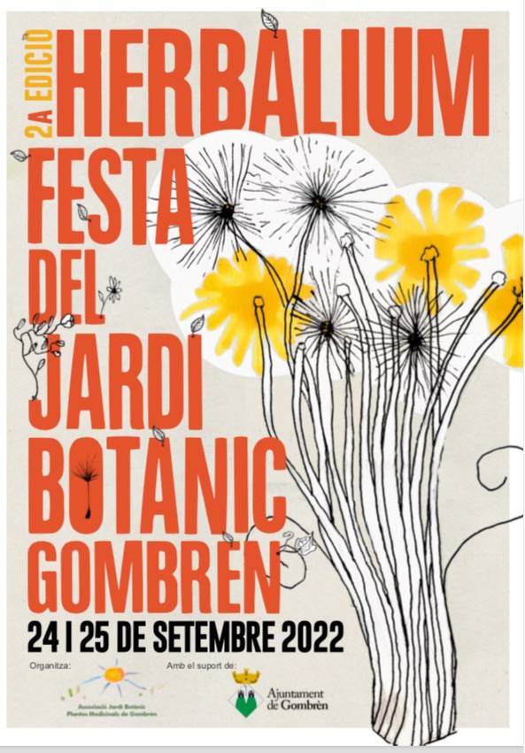 Herbàlium, Festa Del Jardí Botànic A Gombrèn Cartell 2022