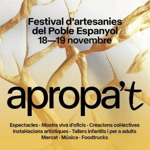 Apropa’t Festival D’artesanies Del Poble Espanyol Portada Cartell 2023