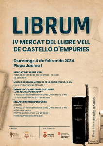 Librum – Mercat Del Llibre Vell A Castelló D'empúries Cartell 2024