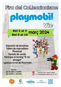 Fira Del Col·leccionisme Playmobil A Vic Cartell 2024