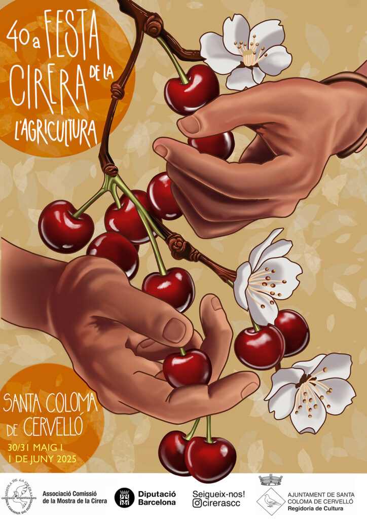 Cartell de Festa de la Cirera de Santa Coloma de Cervelló
