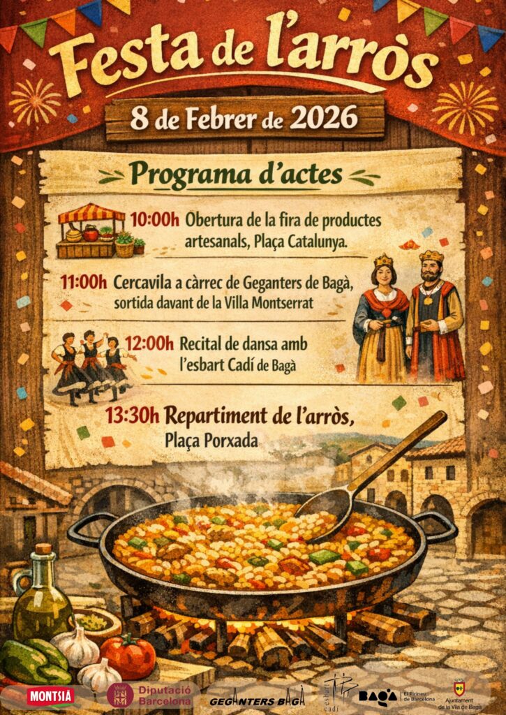 Cartell de Festa de l’Arròs de Bagà
