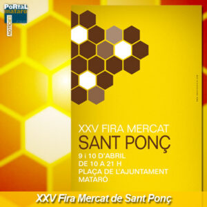 Fira Mercat de Sant Ponç a Mataró cartell