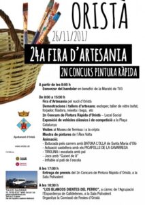 Fira d’artesania a oristà cartell 2017