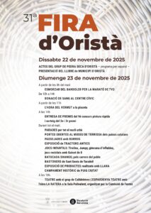 Fira d'Artesania a Oristà cartell