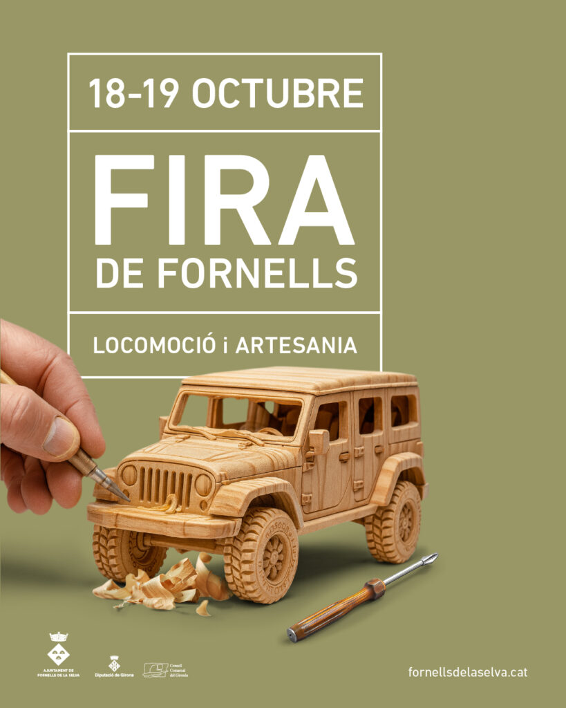 Cartell de Fira de Fornells de Locomoció i Artesania a la Selva