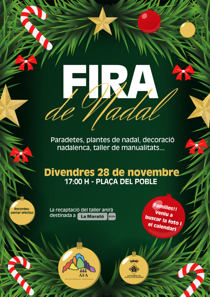 Cartell de Fira de Nadal a Castellví de Rosanes