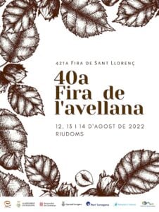 Fira de sant llorenç, fira de l’avellana a riudoms cartell 2022 min