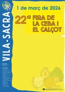 Fira de la Ceba i del Calçot a Vila Sacra cartell