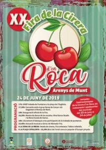 Fira de la cirera d'en roca a arenys de munt cartell 2019 min