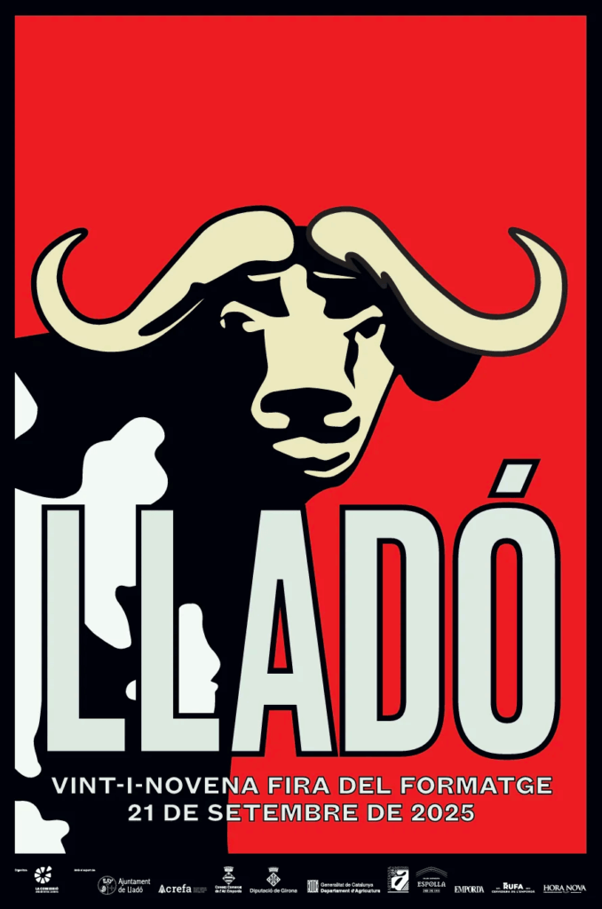 Cartell de Fira del Formatge a Lladó