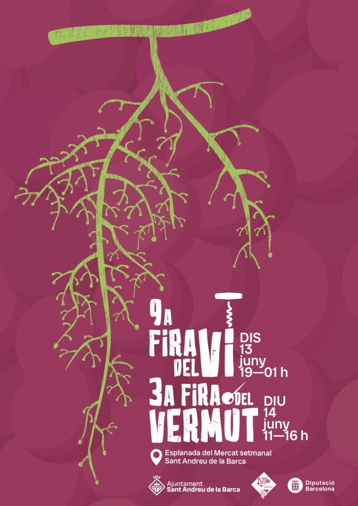 Cartell de Fira del Vi i Fira del VErmut de Sant Andreu de la Barca
