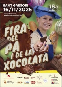Fira del pa i la xocolata a sant gregori cartell 2025