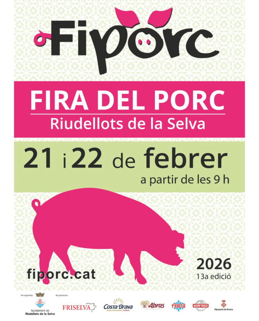Cartell de FiPorc a Riudellots de la Selva