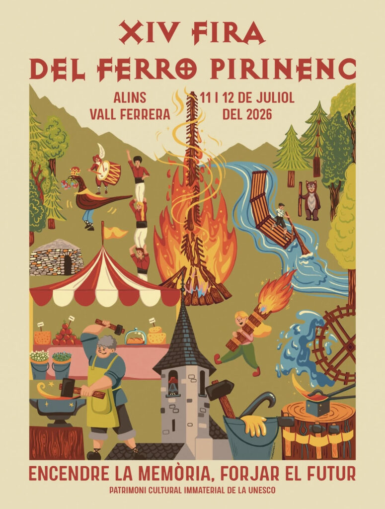 Cartell de Fira del Ferro Pirinenc a Alins