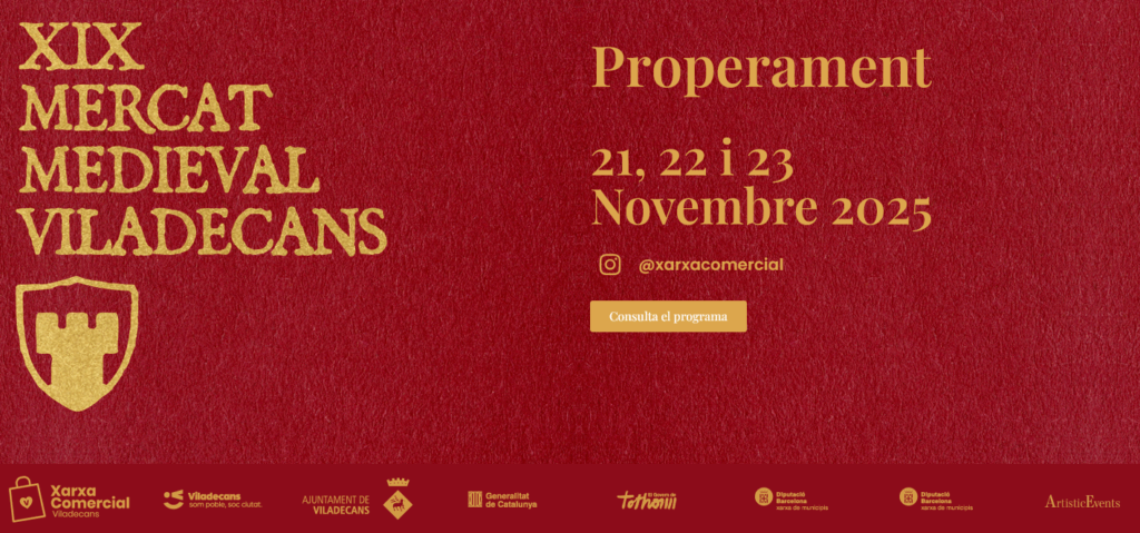 Cartell de Mercat Medieval a Viladecans