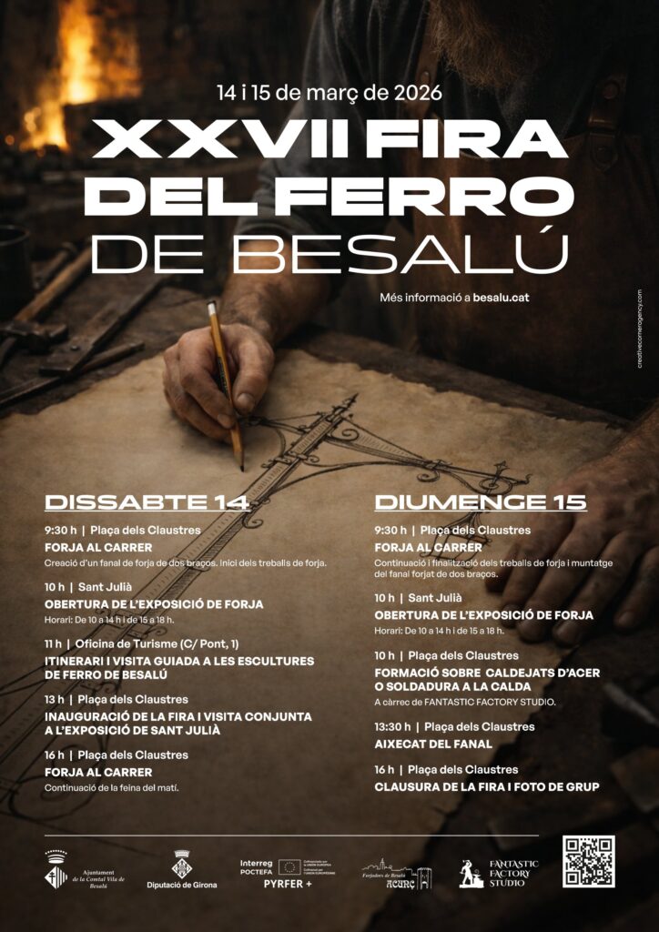 Cartell de Fira de Forjadors i Artistes del Ferro a Besalú