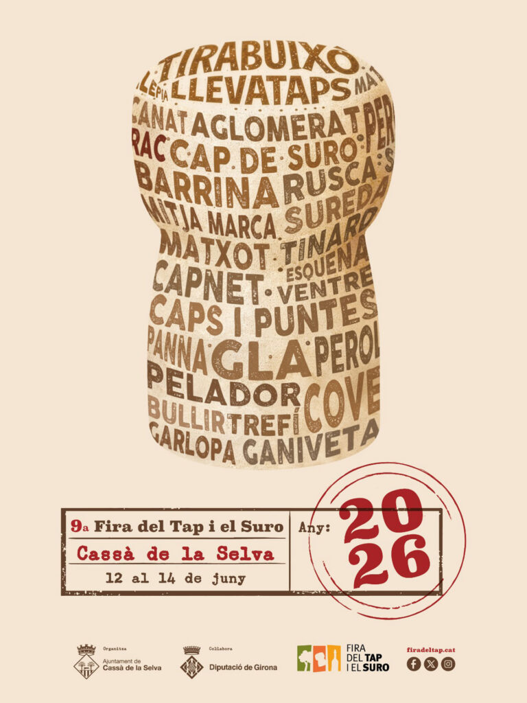 Cartell de Fira del Tap i el Suro a Cassà de la Selva