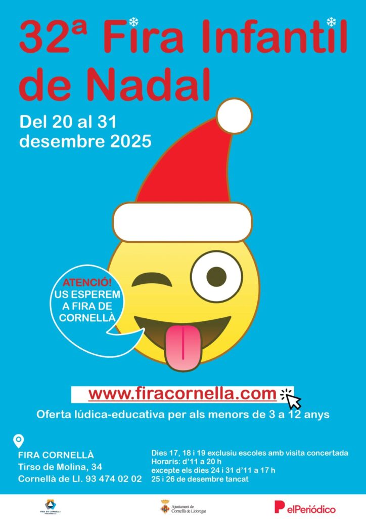 Cartell de Fira Infantil de Nadal a Cornellà de Llobregat