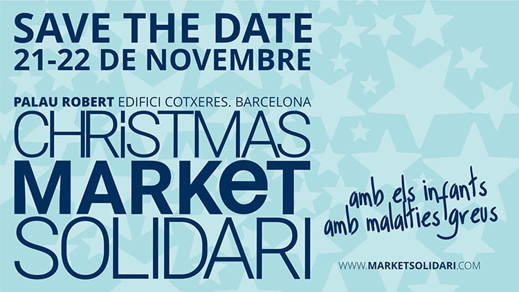 Christmas Market Solidari a Barcelona cartell