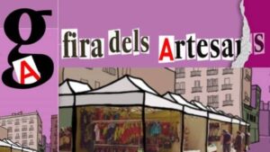 Fira Artesans al barri de Gràcia de Barcelona