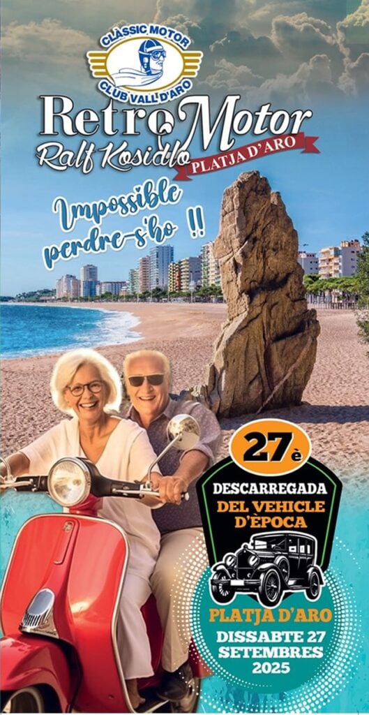 Cartell de Fira Retromotor a Platja d’Aro