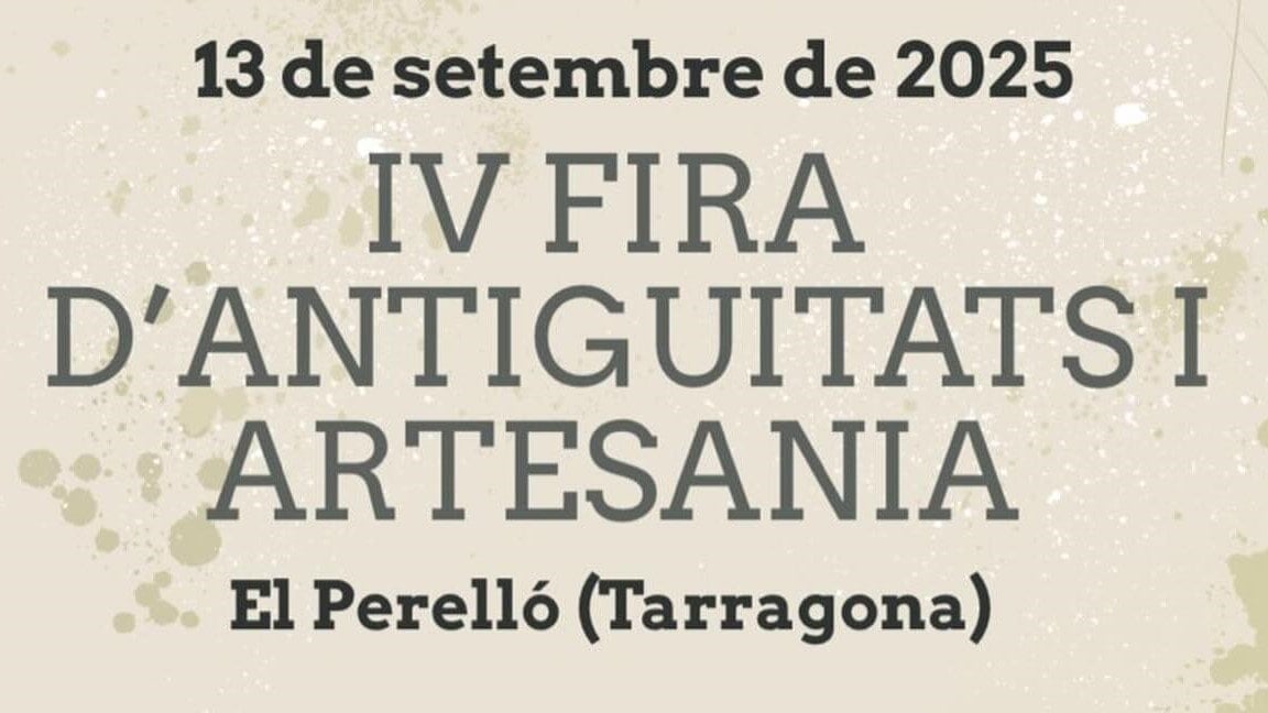 Fira d'antiguitats i artesania al perelló portada25 min